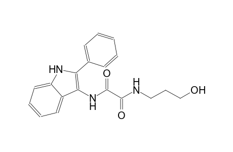 ethanediamide, N~1~-(3-hydroxypropyl)-N~2~-(2-phenyl-1H-indol-3-yl)-