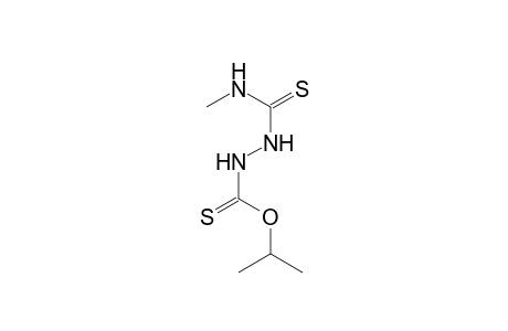 Hydrazinecarbothioic acid, 2-[(methylamino)thioxomethyl]-, O-(1-methylethyl) ester