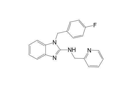 1-[(4-fluorophenyl)methyl]-N-(2-pyridinylmethyl)-2-benzimidazolamine