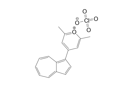 4-(AZULEN-1-YL)-2,6-DIMETHYL-PYRANYLIUM-PERCHLORATE;(RN=H)