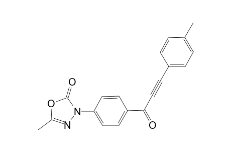 5-Methyl-3-[p-(3'-p-tolylpropyn-1'-oyl)phenyl]-2,3-dihydro-2-oxo-1,3,4-oxadiazole