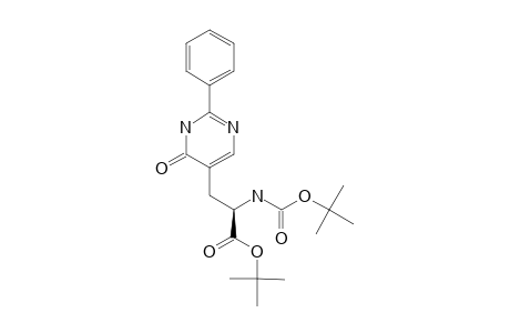 TERT.-BUTYL-(2S)-2-TERT.-BUTOXYCARBONYLAMINO-3-(2-PHENYL-4-OXO-PYRIMIDIN-5-YL)-PROPIONATE