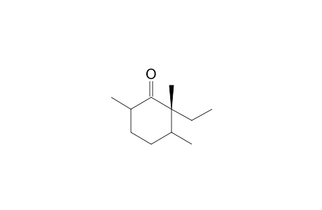 r-2-ethyl-2,t-3,c-6-trimethylcyclohexanon