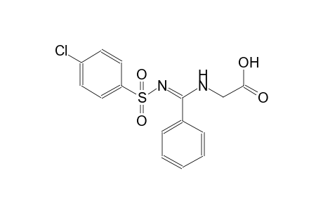 {[(E)-{[(4-chlorophenyl)sulfonyl]imino}(phenyl)methyl]amino}acetic acid