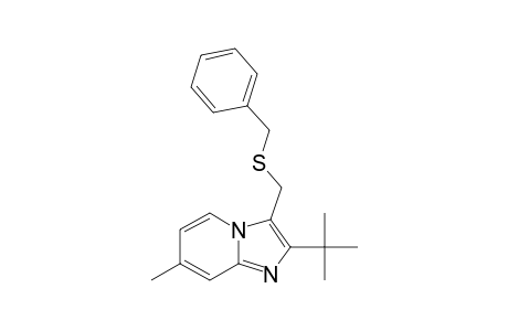3-[(benzylthio)methyl]-2-tert-butyl-7-methyl-imidazo[1,2-a]pyridine