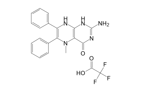 Acetic acid, trifluoro-, compd. with 2-amino-5,8-dihydro-5-methyl-6,7-diphenyl-4(1H)-pteridinone (1:1)