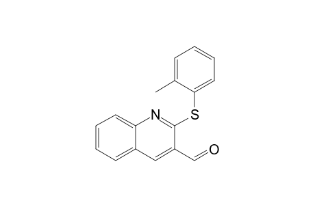 2-(o-Tolylthio)quinoline-3-carbaldehyde