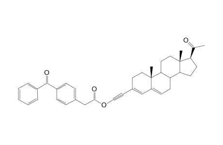 p-Benzoyl-o-((17.beta.-acetylandrosta-3,5-dien-3-yl)ethynyl)phenyl Acetate