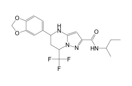5-(1,3-benzodioxol-5-yl)-N-(sec-butyl)-7-(trifluoromethyl)-4,5,6,7-tetrahydropyrazolo[1,5-a]pyrimidine-2-carboxamide