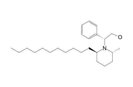 TRANS-(2R,6R)-1-[(1R)-2-HYDROXY-1-PHENYLETHYL]-2-METHYL-6-UNDECYL-PIPERIDINE