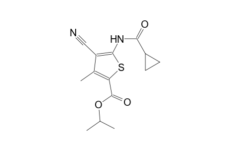 isopropyl 4-cyano-5-[(cyclopropylcarbonyl)amino]-3-methyl-2-thiophenecarboxylate
