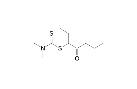 3-(Dimethylaminothiocarbonylthio)heptan-4-one