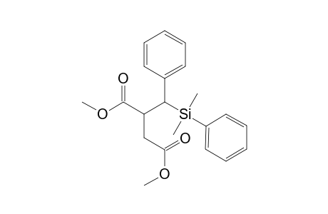 Methyl (2RS,3RS)-2-methoxycarbonylmethyl-3-dimethyl(phenyl)silyl-3-phenylpropanoate