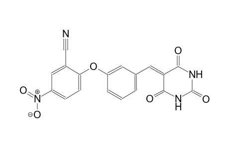 5-nitro-2-{3-[(2,4,6-trioxotetrahydro-5(2H)-pyrimidinylidene)methyl]phenoxy}benzonitrile