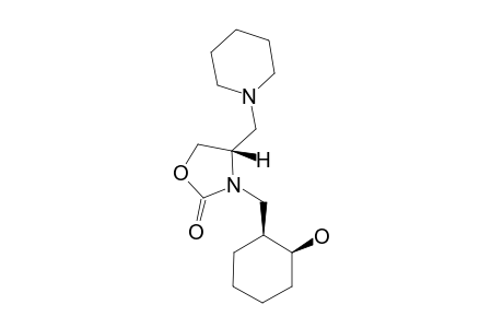 3-[CIS-(2-HYDROXYCYCLOHEXYL)-METHYL]-4-(PIPERIDIN-1-YLMETHYL)-OXAZOLIDIN-2-ONE