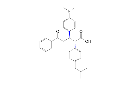 erythro-4-benzoyl-3-(p-(dimethylamino)phenyl]-2-(p-isobutylphenyl)butyric acid