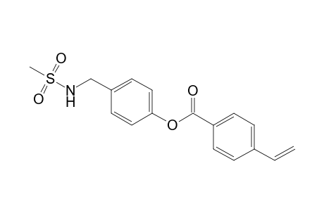 Benzoic acid, 4-ethenyl-, 4-[[(methylsulfonyl)amino]methyl]phenyl ester
