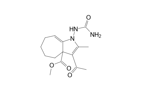 Methyl 3-acetyl-1-[(aminocarbonyl)amino]-2-methyl-1,3a,4,5,6,7-hexahydrocyclohepta[b]pyrrole-3a-carboxylate