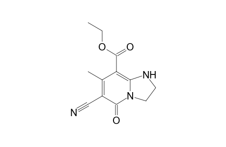 6-cyano-5-keto-7-methyl-2,3-dihydro-1H-imidazo[1,2-a]pyridine-8-carboxylic acid ethyl ester