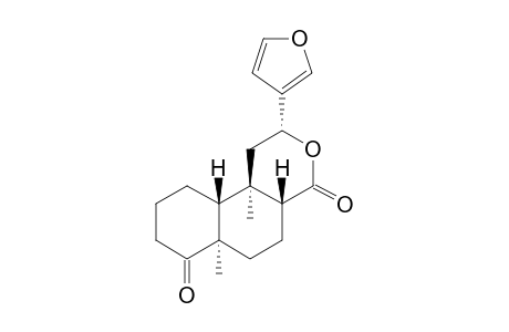 (2R,4aR,6aR,10aR,10bR)-2-(3-furanyl)-6a,10b-dimethyl-2,4a,5,6,8,9,10,10a-octahydro-1H-benzo[f][2]benzopyran-4,7-dione