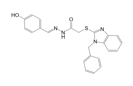 acetic acid, [[1-(phenylmethyl)-1H-benzimidazol-2-yl]thio]-, 2-[(E)-(4-hydroxyphenyl)methylidene]hydrazide