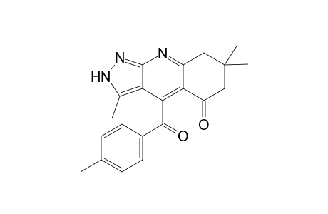 3,7,7-Trimethyl-4-(4-methylbenzoyl)-7,8-dihydro-2H-pyrazolo[3,4-b]quinolin-5(6H)-one