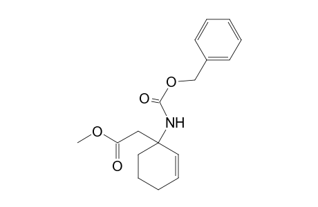 Methyl {[(benzyloxycarbonyl)amino]cyclohex-2'-enyl}acetate