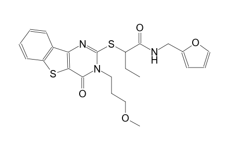 N-(2-furylmethyl)-2-{[3-(3-methoxypropyl)-4-oxo-3,4-dihydro[1]benzothieno[3,2-d]pyrimidin-2-yl]sulfanyl}butanamide