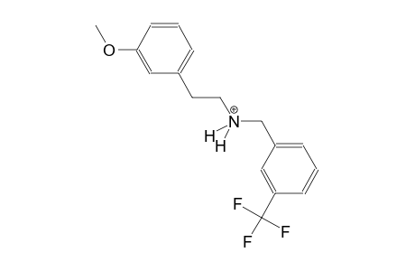 2-(3-methoxyphenyl)-N-[3-(trifluoromethyl)benzyl]ethanaminium