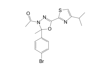 1-(2-(4-Bromophenyl)-5-(4-isopropylthiazol-2-yl)-2-methyl-1,3,4-oxadiazol-3(2H)-yl)ethanone