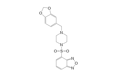 2,1,3-benzoxadiazole, 4-[[4-(1,3-benzodioxol-5-ylmethyl)-1-piperazinyl]sulfonyl]-
