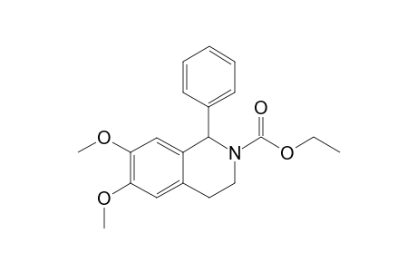(+/-)-ETHYL-6,7-DIMETHOXY-1-PHENYL-3,4-DIHYDROISOQUINOLINE-2(1H)-CARBOXYLATE