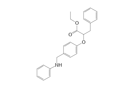 ethyl 2-(4-phenylaminomethyl-phenoxy)-3-phenyl-propanoate