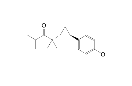trans 2-(2-(4-methoxyphenyl)cyclopropyl)-2,4-dimethylpentan-3-one