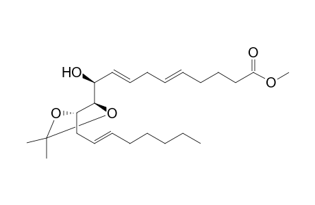 Methyl 10(S)-hydroxy-11(R),12(S)-(isopropylidenedioxy)eicosa-5,8,14-trienoate
