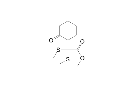 2,2-bis(methylthio)-2-(2-oxocyclohexyl)acetic acid methyl ester
