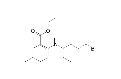 1-[N-(1'-Bromohex-4'-yl)amino]-2-(ethoxycarbonyl)-4-methylcyclohex-1-ene