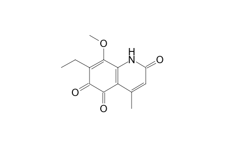 8-Methoxy-7-ethyl-4-methyl-2,5,6(1H)-quinolinetrione