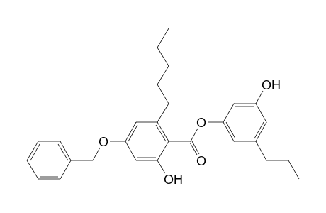 3'-hydroxy-5'-propylphenyl 4-benzyloxy-2-hydroxy-6-pentylbenzoate