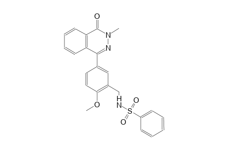 N-[2-methoxy-5-(3-methyl-4-oxo-3,4-dihydro-1-phthalazinyl)benzyl]benzenesulfonamide