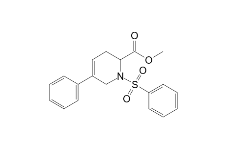 1-(benzenesulfonyl)-5-phenyl-3,6-dihydro-2H-pyridine-2-carboxylic acid methyl ester