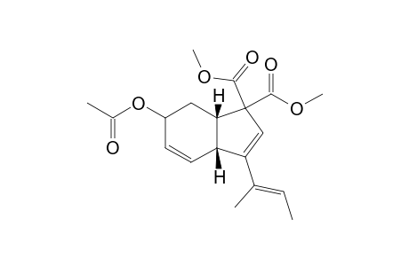 cis-Dimethyl 3-Acetoxy-7-(but-2-en-2-yl)bicyclo[4.3.0]nona-4,7-dien-9,9-dicarboxylate
