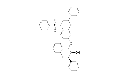 2H-1-Benzopyran-3-ol, 4-[[3,4-dihydro-2-phenyl-4-(phenylsulfonyl)-2H-1-benzopyran-7-yl]oxy]-3,4-dihydro-2-phenyl-, [2.alpha.,3.beta.,4.beta.(2S*,4S*)]-(.+-.)-