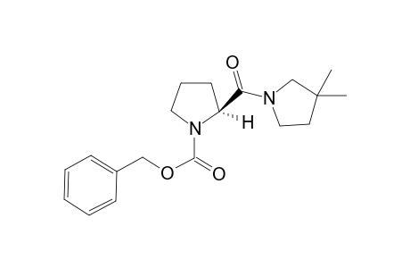 (S)-3,3-Dimethyl-1-[N-(benzyloxycarbonyl)pyrrolylcarbonyl]pyrrolidine