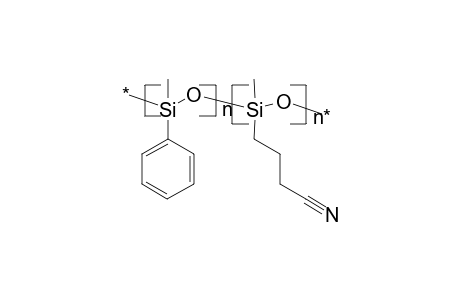 Poly(methylphenylsiloxy-co-methylcyanopropylsiloxane)