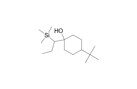 1-(1-(Trimethylsilyl)propyl)-4-tert-butycyclohexanol