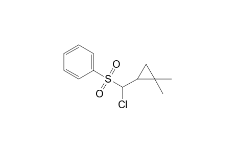Chloro(2,2-dimethylcyclopropyl)methyl phenyl sulfone