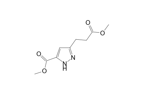 Methyl 3(5)-(3-methoxy-3-oxopropyl)-1H-pyrazole-5(3)-carboxylate