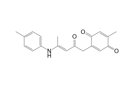 5-Methyl-2-[4'-(N-(p-methylphenyl)amino)-2'-oxo-3'-pentenyl]-2,5-cyclohexadiene-1,4-dione
