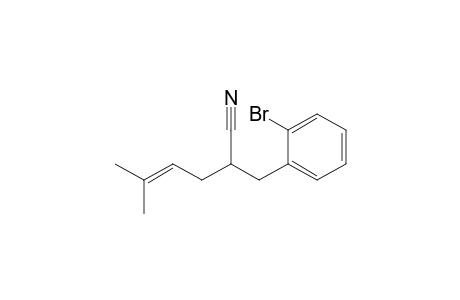 2-(o-Bromobenzyl)-5-methyl-4-hexenenitrile